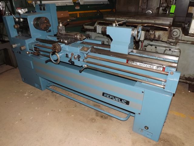 16" x 60" REPUBLIC LAGUN ... LATHE 1-7/8" SPINDLE HOLE